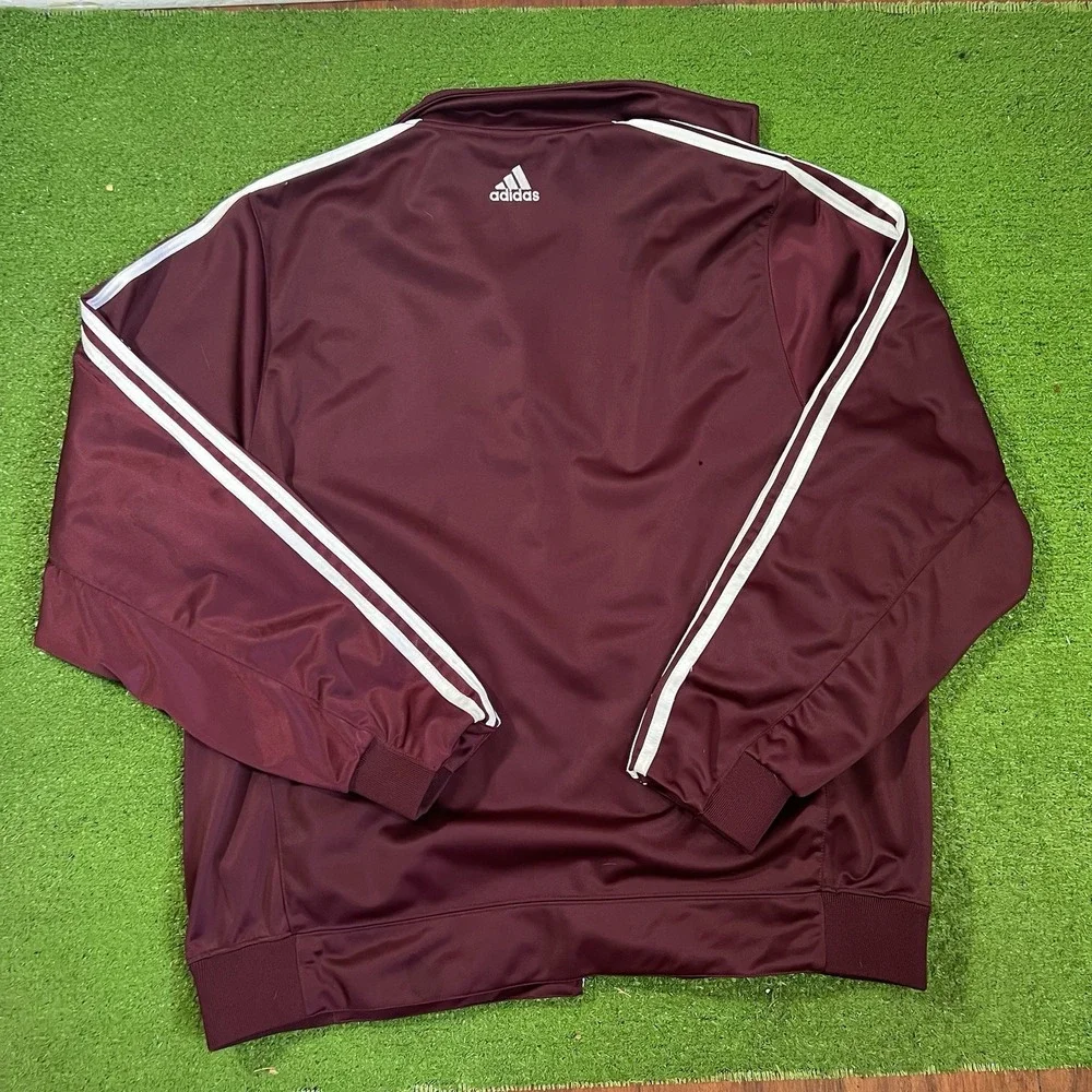 Texas A&M Team Issue Jacket XL Adida Aggie Football Maroon Track Jacket Wont Zip